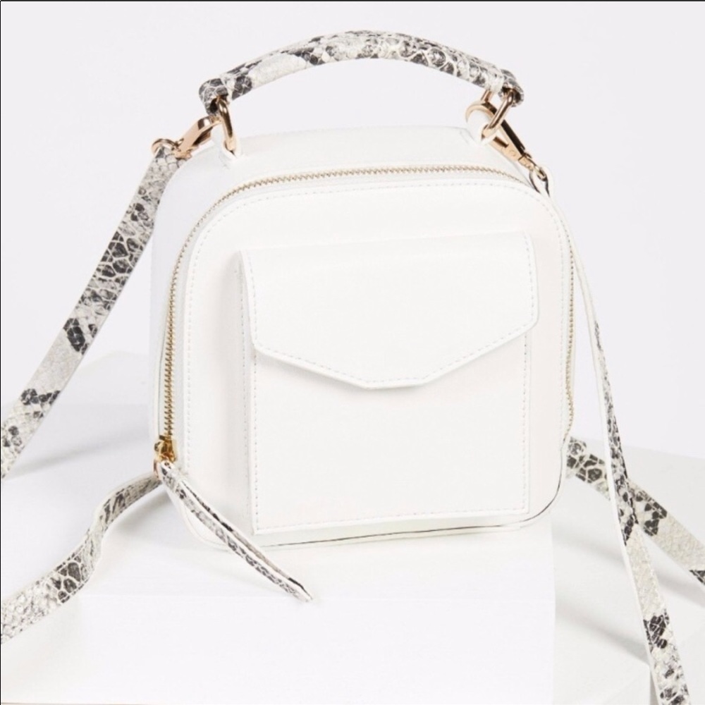 Rare Free People mini white bag